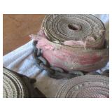 Mixed Lot of Winch Straps with Chain Anchors