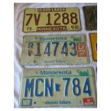 Vintage Minnesota License Plates
