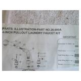 Mustee Pull Out Faucet Combo Kit, 4