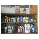 Mixed Lot of Oils and Liquids