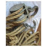 Block and Tackle Pulley with Rope