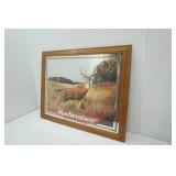 Budweiser Buck Mirror 36"x 28"