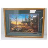 "Evening Retreat" print by Leo Stans 39"x 29"