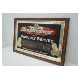 Budweiser International Inn Mirror 33"x 21"