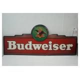 Budweiser Tin Sign 58"x 25"