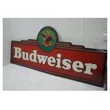 Budweiser Tin Sign 58"x 25"