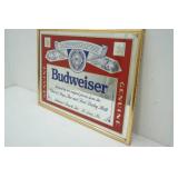 Budweiser King of Beers Mirror 18" tall by 25" wide