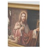 "The Good Shepherd" Vintage Framed Print 22"x 15"