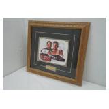 Earnhardt Sr. & Jr. #3 & #8 Framed & Matted 19"x17"