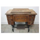 Antique White Sewing Machine