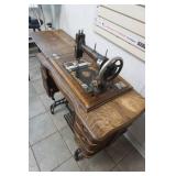 Antique White Sewing Machine