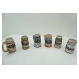 6ct Budweiser Clydesdale Steins