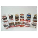 6ct Budweiser Clydesdale Holiday Steins