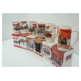 Budweiser Holiday Steins 6ct