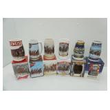 Budweiser Holiday Steins 6ct