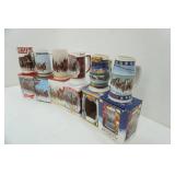 Budweiser Holiday Steins 6ct