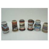 Budweiser & Coors Holiday Steins 6ct