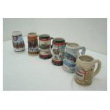 Budweiser & Coors Holiday Steins 6ct
