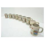 Anheuser Busch Budweiser Steins 9ct