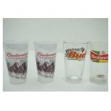 Collectible Budweiser Glasses 4ct