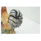 Ceramic Rooster Cookie Jar 13" tall