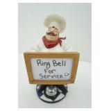 Chef Statue Ring Bell For Service 16.5" tall