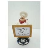Chef Statue Ring Bell For Service 16.5" tall