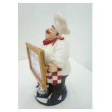 Chef Statue Ring Bell For Service 16.5" tall
