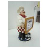 Chef Statue Ring Bell For Service 16.5" tall
