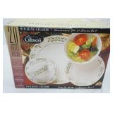 Holiday Charm Dinnerware NEW Gibson 20pc set