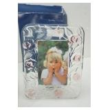 Crystal Stemmed Glasses & Photo Frame