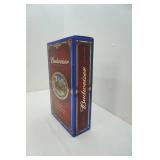 Budweiser Limited Edition 1qt Bottle & 4 Beer Glasses. 2000