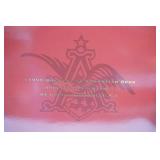 Budweiser Millenium Limited Edition 1 qt Bottle & 4 Glasses. 1999