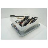 Variety of Tongs & Container