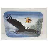 Vintage Anheuser Busch Soaring Eagle Metal Tray