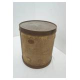 Antique/Vintage Metal Drum 15" tall by 13" diameter
