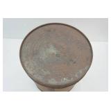 Antique/Vintage Metal Drum 15" tall by 13" diameter