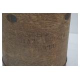 Antique/Vintage Metal Drum 15" tall by 13" diameter