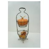 2 tier Fruit Basket 29" tall