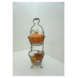 2 tier Fruit Basket 29" tall