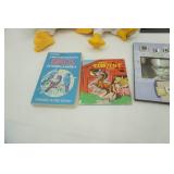 Stuffed Chickens, Picture Frames, Vintage Books-kids & birds