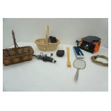 Antique/Vintage Mirror, Baskets & More