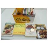 Box of Cookbooks: The Cake Bible, Brighter Baking with M&Ms and more