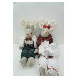 Christmas stuffed Reindeer 15" tall (when sitting)