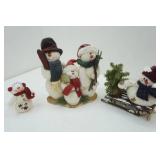 Stuffed Snowman Decor