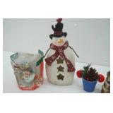 Christmas Decor-Snowman & Tasmanian Devil