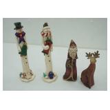 Carved Wooden Christmas Decor