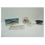 Christmas Decor-Glass Cardinal and more