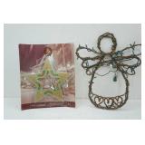Large Woven Angel Light & Star Light-New in box