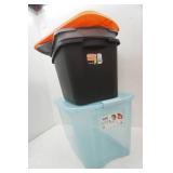 3 Large Totes With Lids